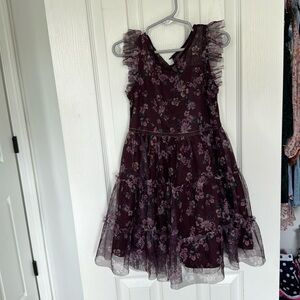 Purple floral dress